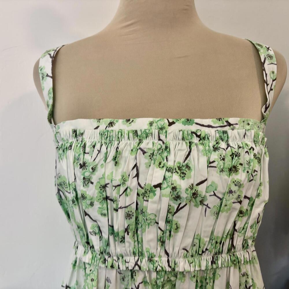 J. Crew Re-imagined Pleated Floral Cotton Maxi Dress 12 - Picture 2 of 9